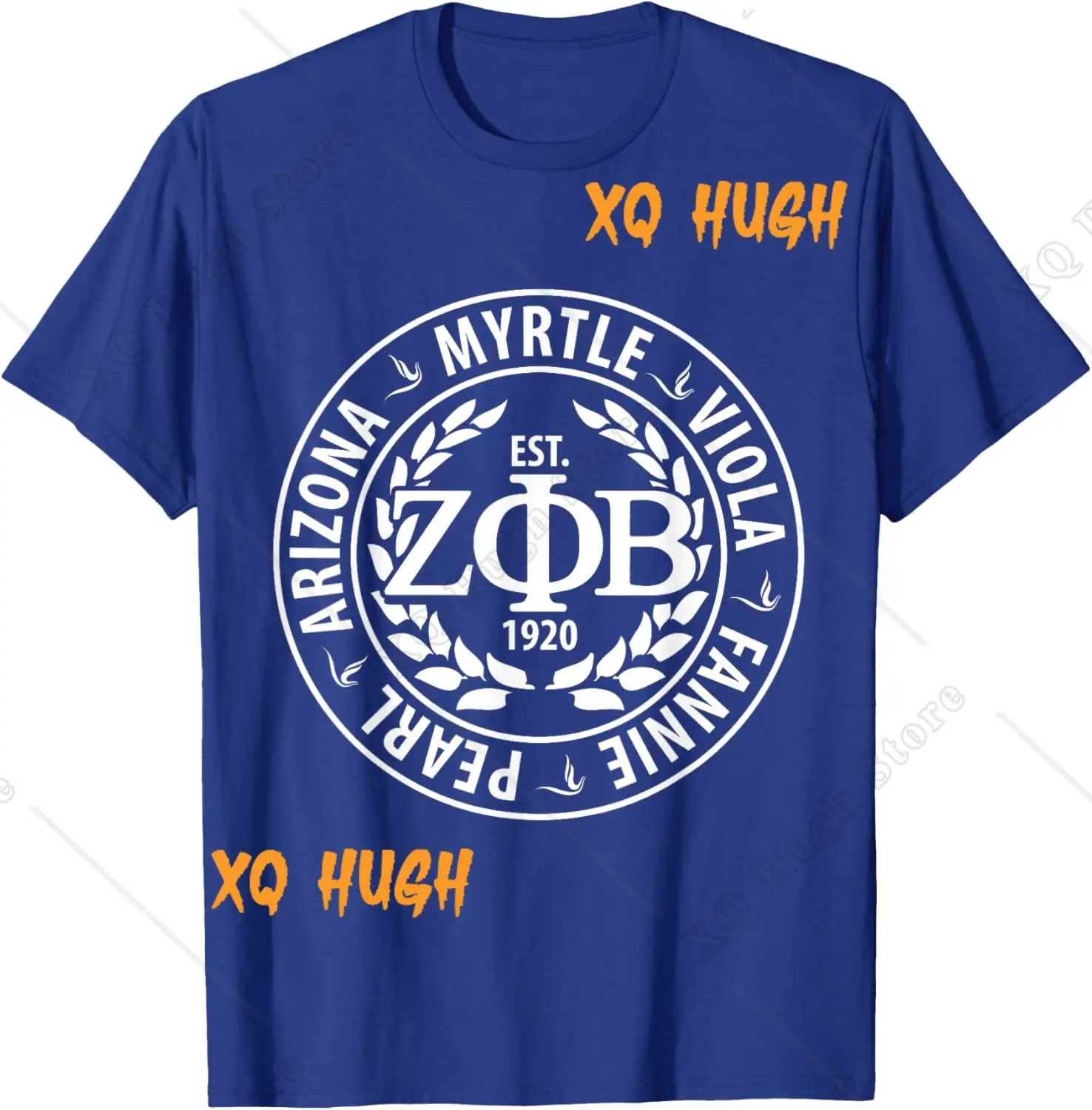 Zeta Phi Beta Sorority Est.1920 Sisterhood T-Shirt Vintage Cotton Tee Shirt Short Sleeve T Shirt Round Collar Tops Original