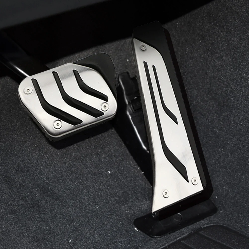 Car Pedals Kit for BMW X5 X6 F15 F16 E70 E71 E72 2008 - 2018 AT Accelerator Gas Brake Footrest Pedal Cover LHD Stainless Steel