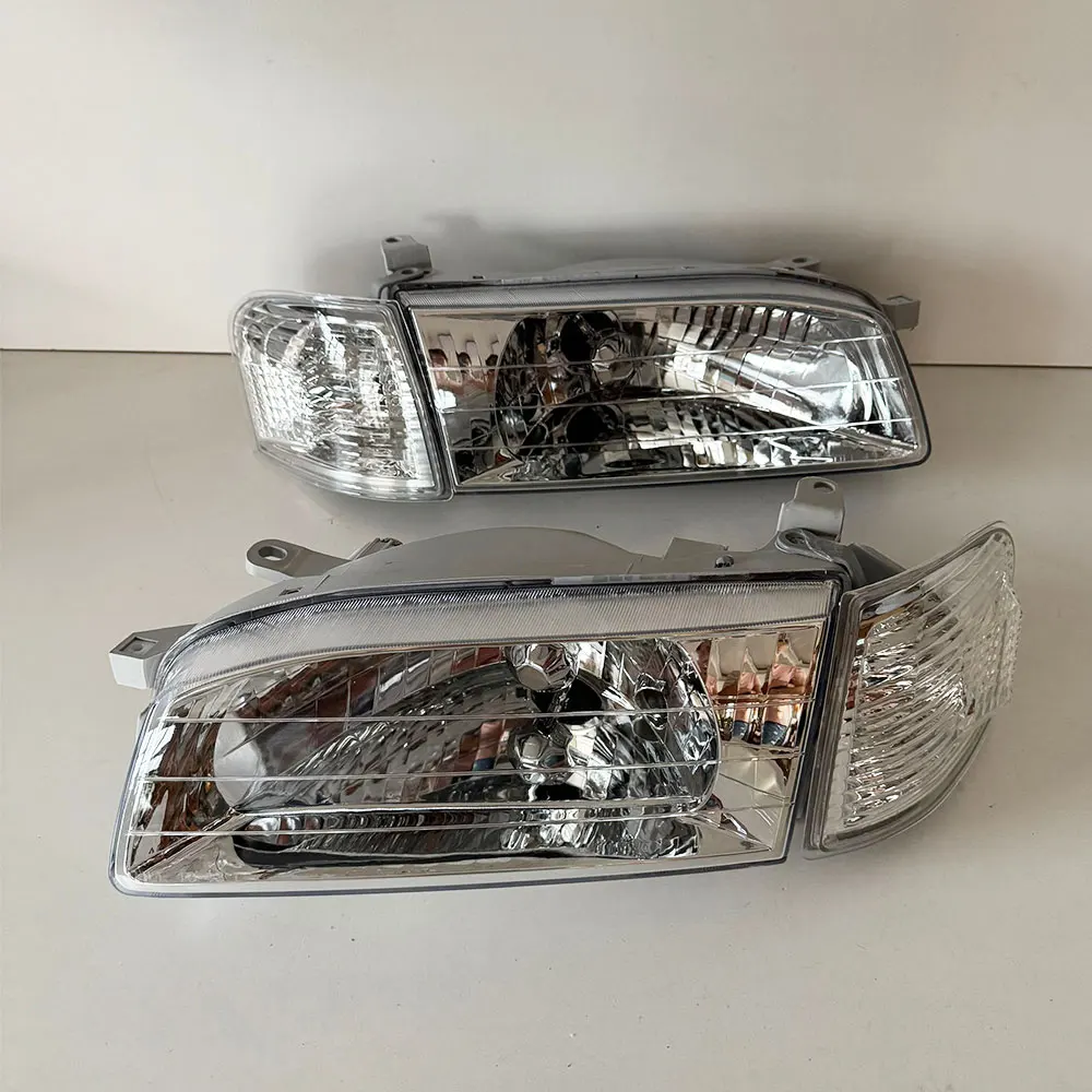 PAIR Car Crystal Headlights For Toyota Sprinter Carib 1998- 2002 AE111 AE114 AE115 Car Headlights 8113013140 8111013140