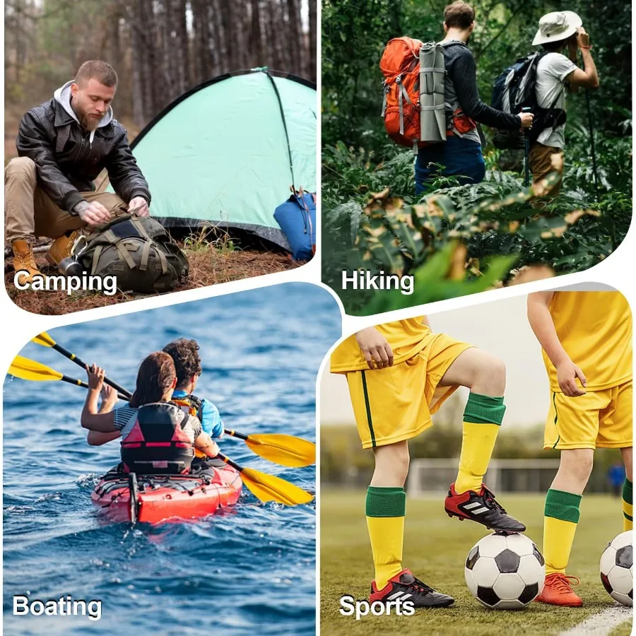 صفارات الطوارئ مع صفارة السلامة الحبل بقاء شريل انفجار بصوت عال للتخييم التنزه الصيد الإنقاذ سيجلينغ الرياضة في الهواء الطلق #6