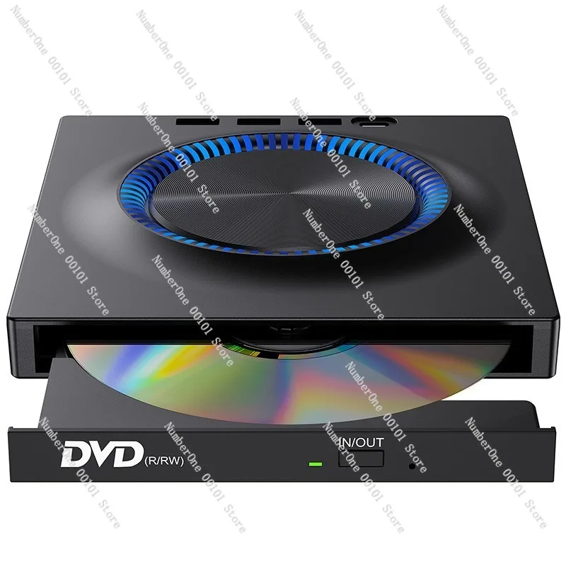 Blu-ray 7-in-1 multi-function card reader: SD/TF memory card, USB and Type-C interface, external burner optical drive