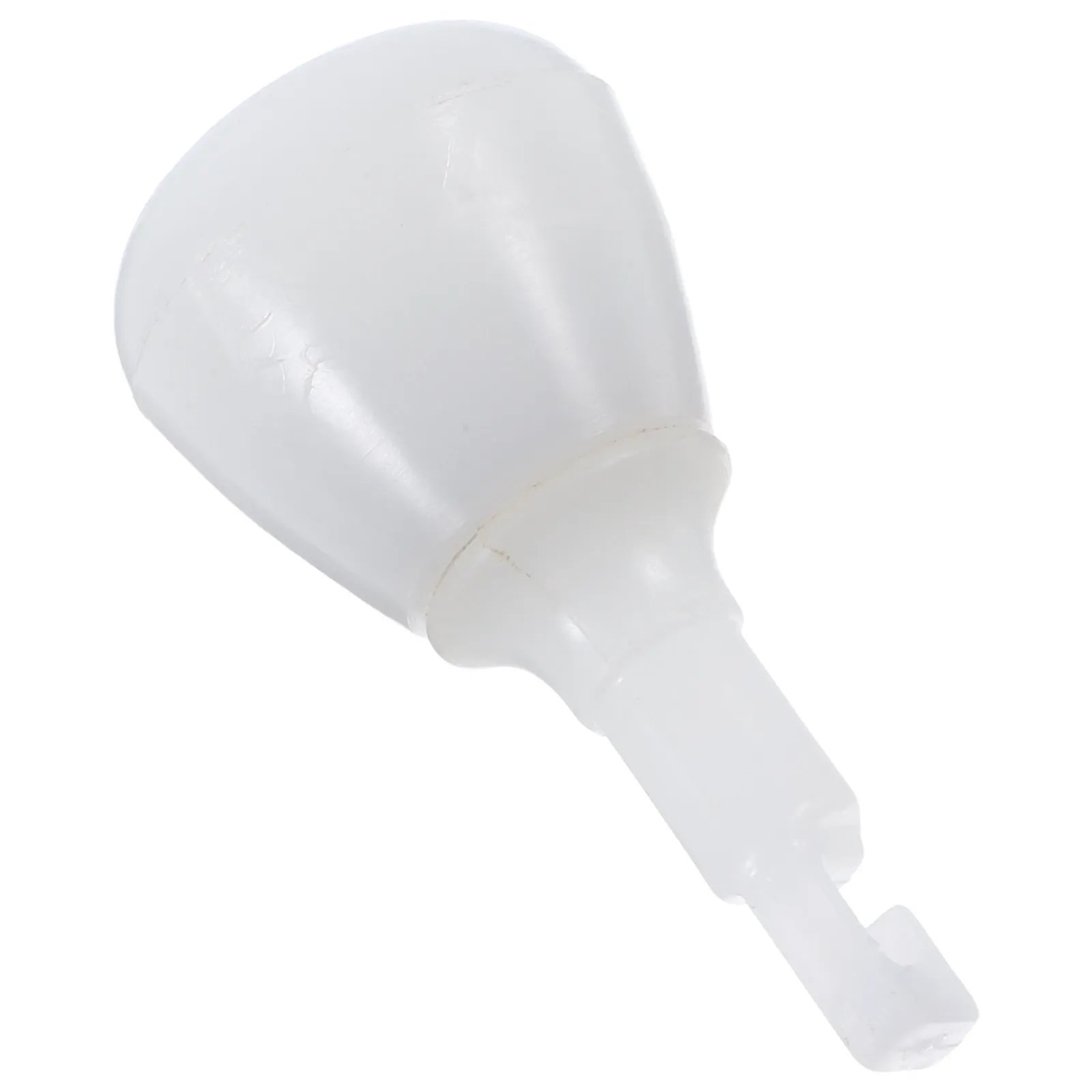 White Hook Style Cane Tip Replacement for Guiding Canes Heavy Duty Plastic Tip Stable Support for Visually Impaired Daily