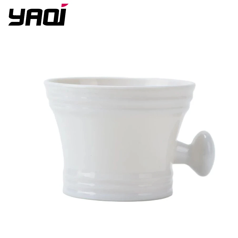 YAQI White Color ABS Plastic Shaving Bowl For Mens Shaving Brush