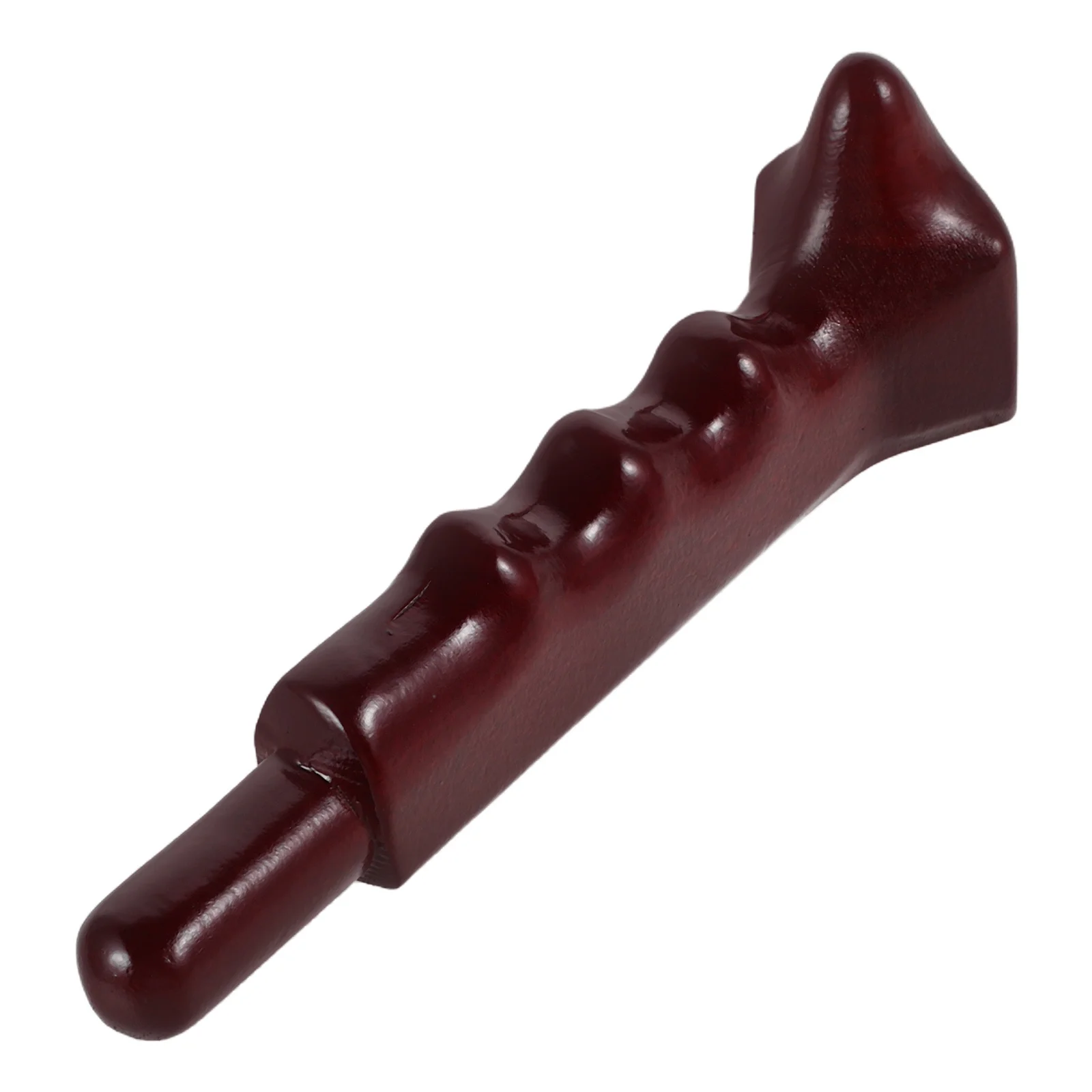 

Natural Peach Wood Neck Shoulder Massager Handcrafted Ergonomic Design Acupressure Gua Sha Muscle Pain Relief Portable Anytime