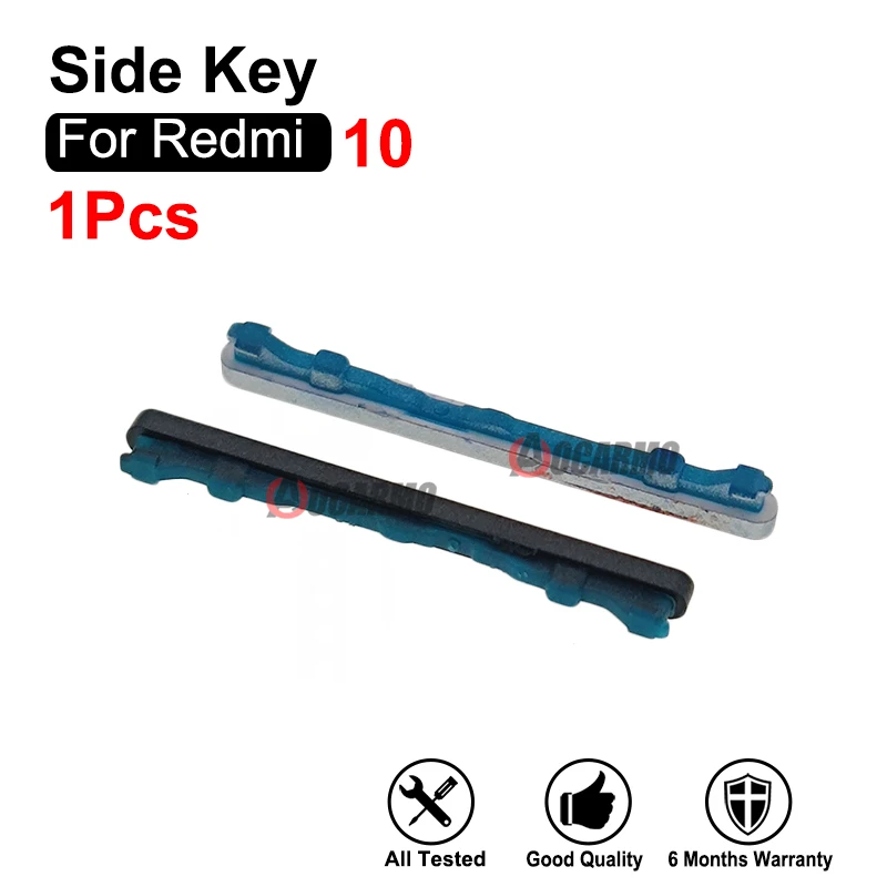 1Pcs Black Blue White Side Key For Redmi 10 Power On Off Volume Buttons Replacement Parts