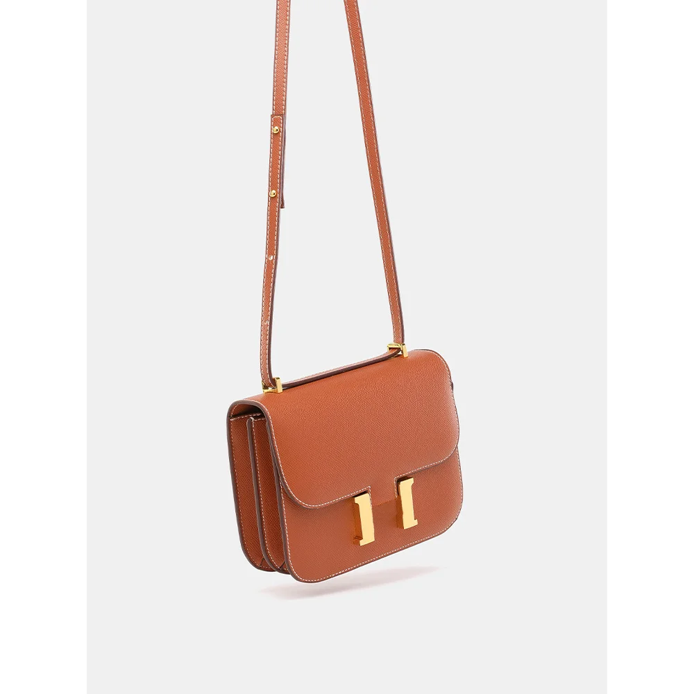 Classic, fashionable, niche flight attendant bag, fashionable, casual, high-end, palm print, single shoulder crossbody handbag