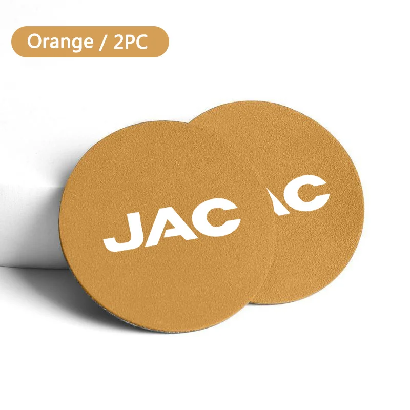 2Pcs Car Non-slip Mat Water Coaster Cup Bottle Holder Pad For JAC Refine J3 J4 J7 JS3 JS4 KR1 S2 S3 S4 S5 S7 Vapour T8 Accessory