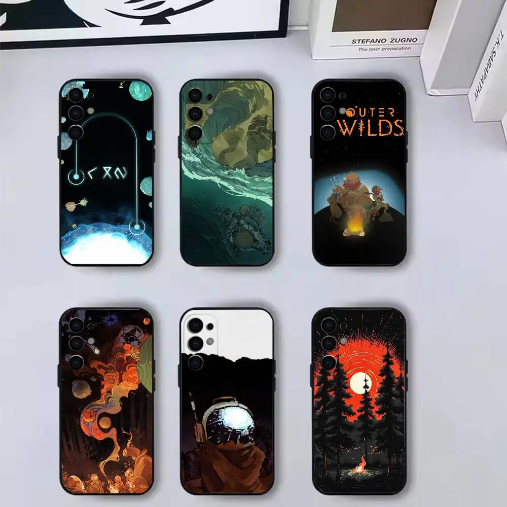 O-Outer W-Wilds Cool  Phone Case Black Silicone Soft For Samsung S25,S24,S21,S22,S23,S30,Ultra,S20,Plus,Fe,Lite