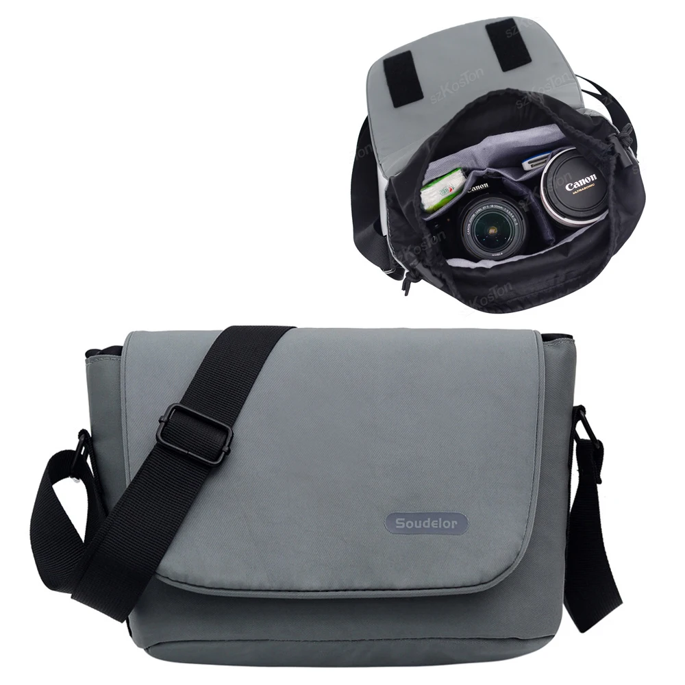 

Messenger Bag Capacity Waterproof Bag Outdoor Travel Camera Bag with Removable Divider for DSLR Shoulder Storage Bag