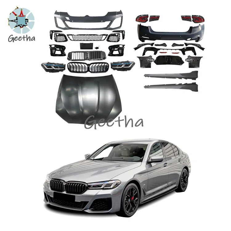 

Body Kit Car Accessories Facelift Conversion Body Kit for BMW 5 Series G30 2017 - 2019 Upgrade to 2020+ LCI M-Tech Body Kit