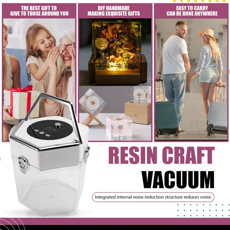 

B97A-Remover для пузырей из смолы Pro Airless Technology 2L Эффективное удаление пузырей на 99% для форм из смолы Художественные ремесла Вилка европейского стандарта