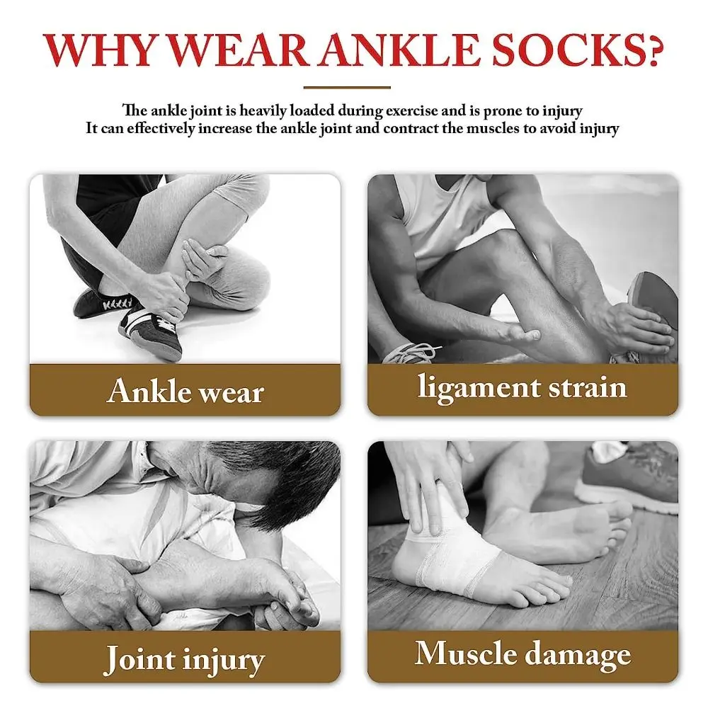 Nylon Neuropathy Socks Purple Color Blue Color Soothe Relief Compression Socks Breathable Elasticity Comprex Ankle Sleeves