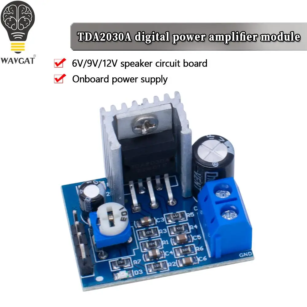 TDA2030 Module Power Supply TDA2030 Audio Amplifier Board Module TDA2030A 6-12V Single