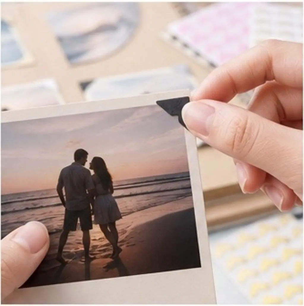 240pcs Self-Adhesive Paper Photo Corners for Scrapbooking – Protective Decorative Corner Covers