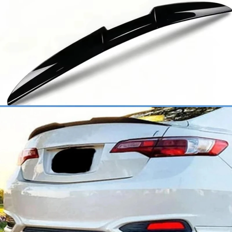Rear Trunk Lip Spoiler Roof Tail Wing Adjustable For T0yota Highlander 2014+ Deflector Splitter Diffuser Body Kit Black