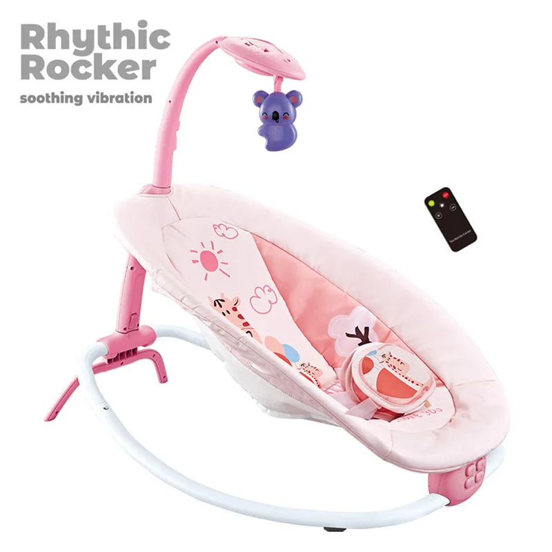 Baby Rocking Chair Folding Multi-Function For Babies 0-1 Years Old Baby Music Vibrating Seat Cradle Adjustable Soothing Recliner