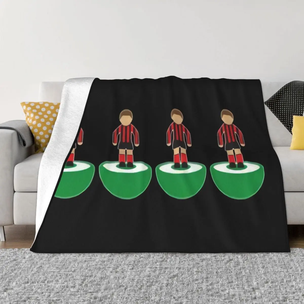 Subbuteo Back Four Bournemouth Black All Sizes Hot Sale New Design Hip Hop Pop Splicing Basic Throw Blanket