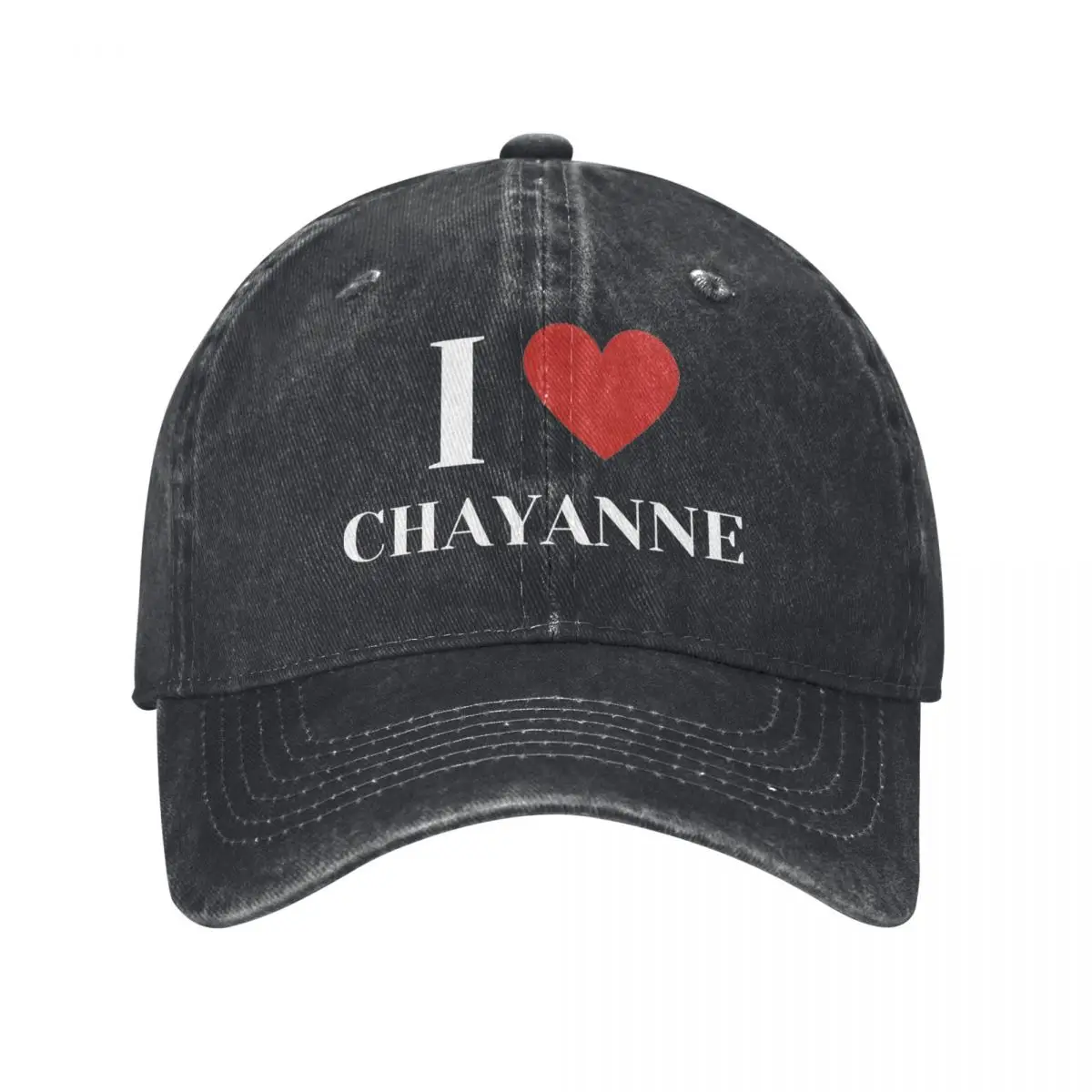 Vintage I Love Chayanne Baseball Cap Unisex Style Distressed Washed Sun Cap Outdoor Running Golf Hats Cap