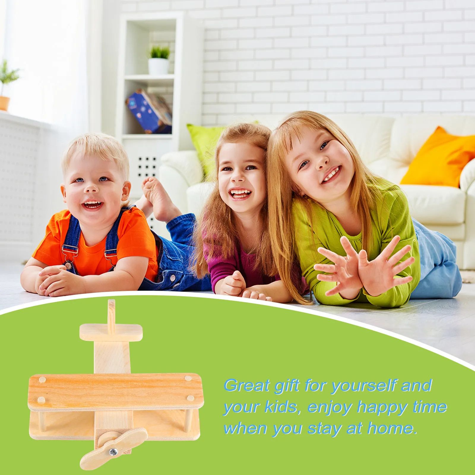 Kids Education Activities - 1 set houten zweefvliegtuig DIY montageset