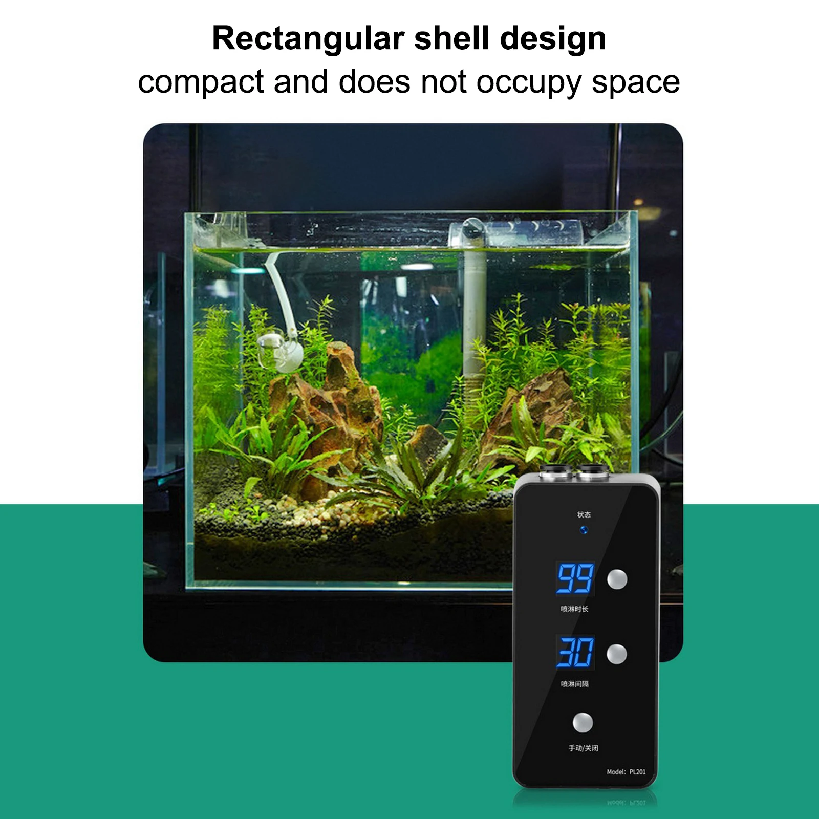 Intelligent Reptile Fogger Terrariums Humidifier Electronic Timer Automatic Mist Rainforest Spray System Kit Sprinkler Control