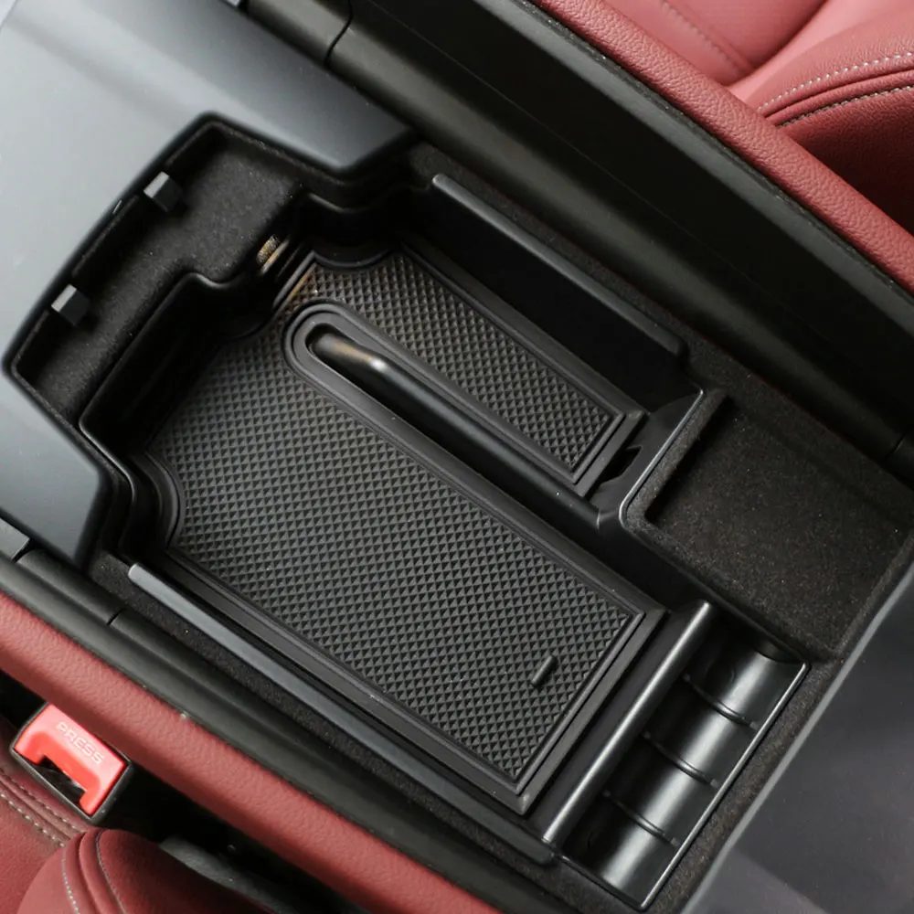 Car Armrest Storage Box for BMW 5 Series G30 G31 2020 - 2024 Center Console Container Organizer Tray Interior Accessories