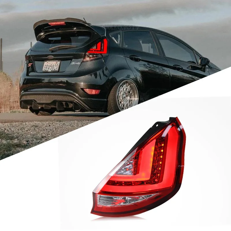 

Suitable for 09-15 Ford Fiesta tail light assembly modified LED running lights, brake lights, turn signals blackened