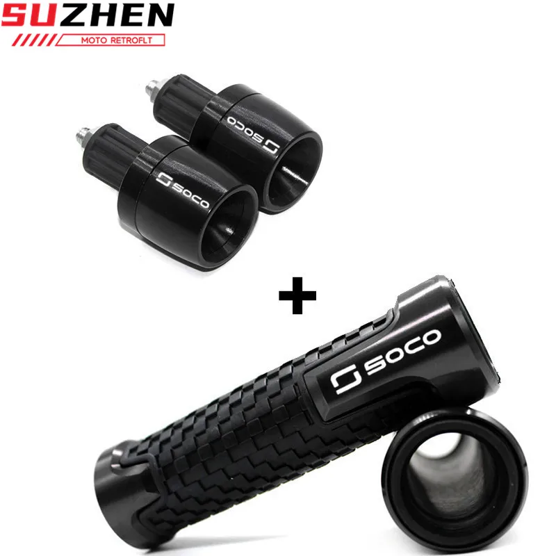 For SUPER SOCO CPX CUX TC 50/MAX/WANDERER TS Motorcycle Handlebar Hand Grips Handle Bar End Cap