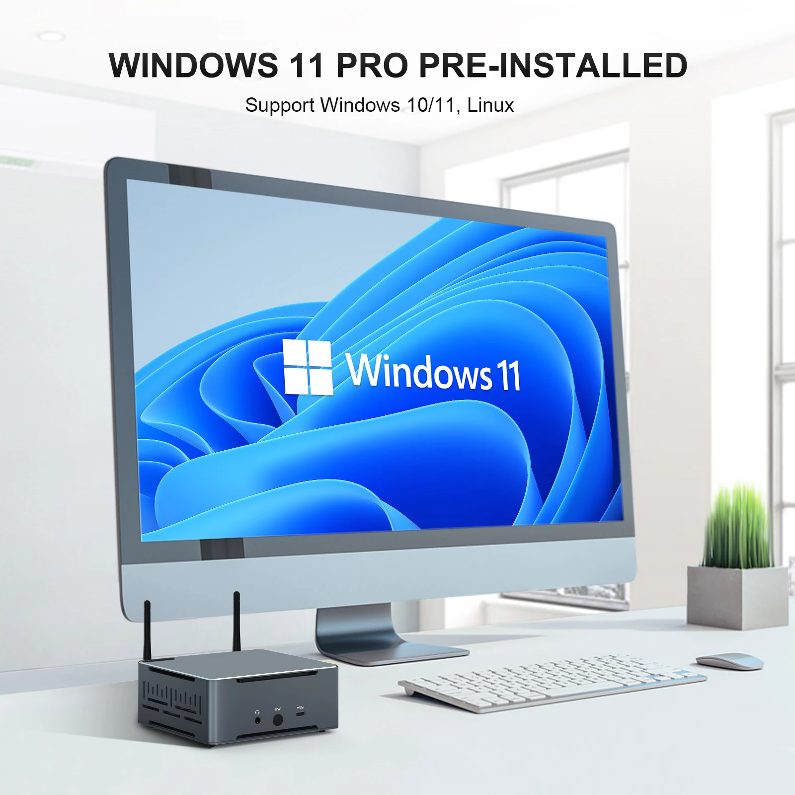 HYSTOU 32G DDR4 Mesa AMD R-yzen 5/7 3750H 4k Display Gamer Suporte Win 10/11 HD-MI Gaming Mini PC Computador Desktop