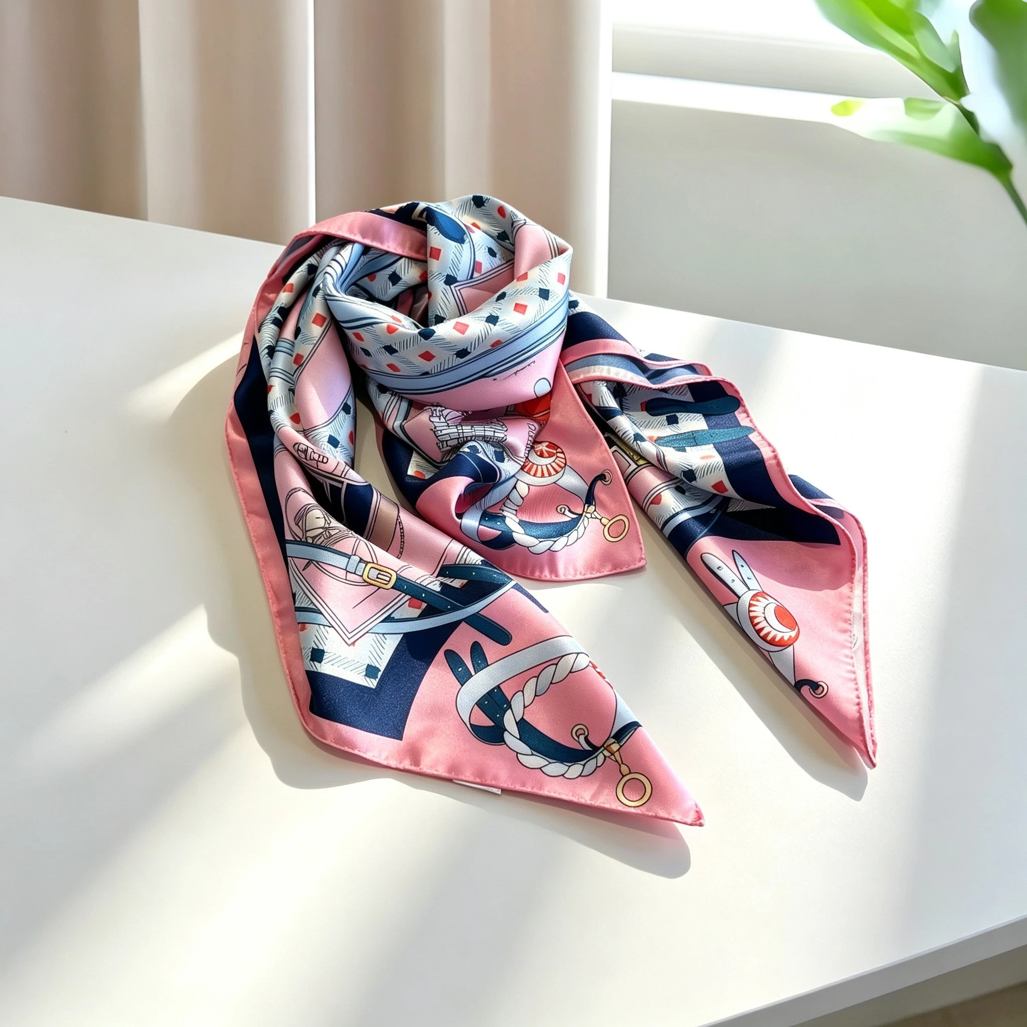Women Accessories Shop Design - Popularne damskie jedwabne szaliki, designerskie szale