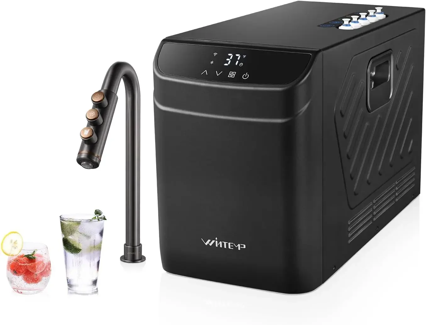Under Sink Sparkling Chilled Water Dispenser 3-in-1 Faucet 2.7L Tank | Zero-Sugar Hydration, Space-Saving Under-Sink Design, Instant Cold Water System for Kitchen, Home Bar, Office