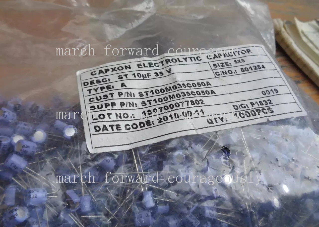 10pcs for CAPXON Fengbin ST Small size 35V 10UF 5x5 105 degrees