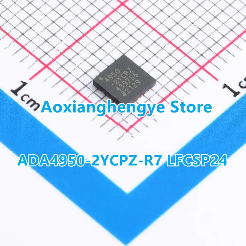 1PCS ADA4950-2YCPZ-R7 4950-2YCPZ WLCSP-24 4X4 Low Power, Selectable Gain Differential ADC Driver, G = 1, 2, 3