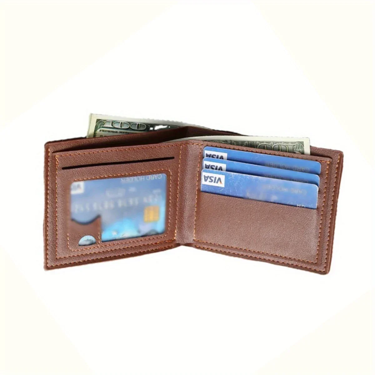 Brown Minimalist Quartz Watch Set with Wallet and Keychain - An Elegant Watch Set Suitable for Both Casual and Formal Occasions