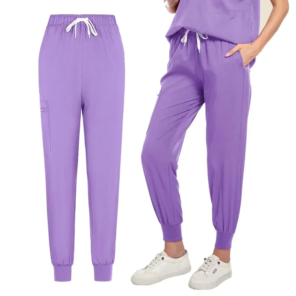 Uniformi chirurgiche Donna Infermieristica Enfermeria Set Top + Pantalone Articoli Uniforme medica Scrub Clinico Salone di bellezza Tute ospedaliere