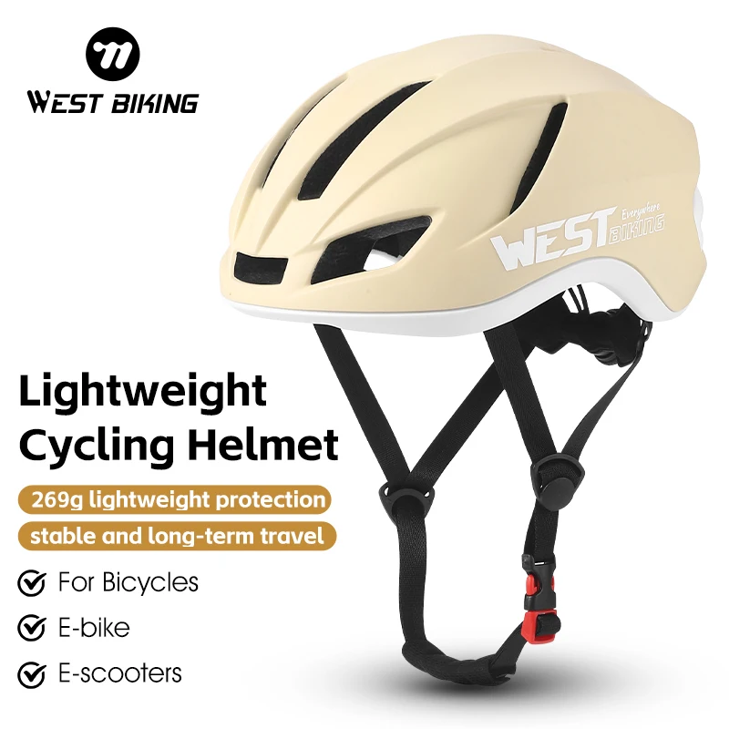 

WEST BIKING Ultralight Cycling Helmets New Bicycle Helmet for Men Women Racing Bike Equipments MTB Helmet Safety Cycling Cap