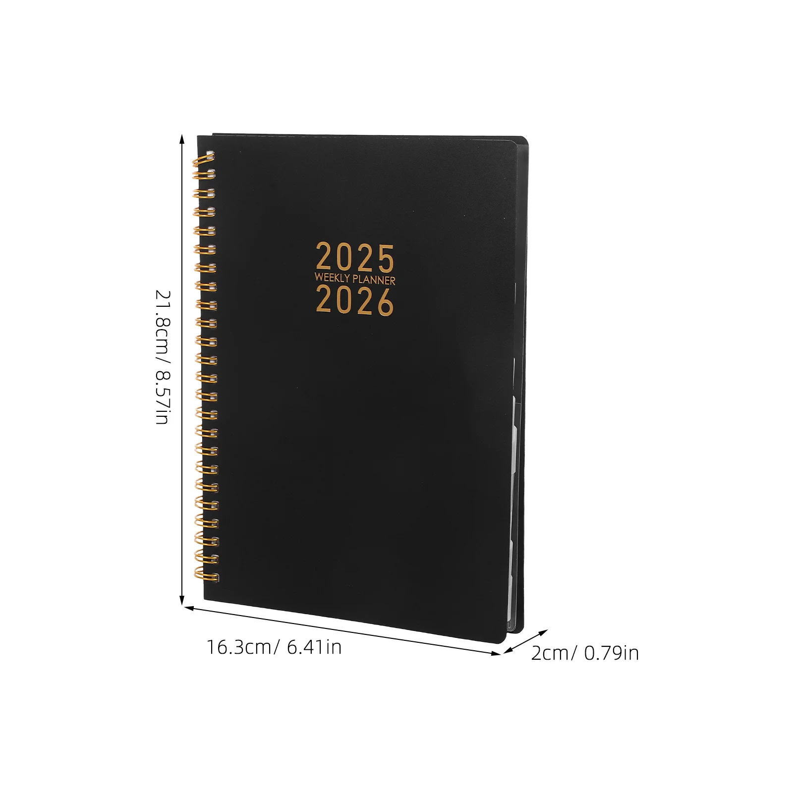 A5 Weekly Planner 2026 Twin-Wire Binding Monthly Calendar Daily Organizer Notebook Thick Paper English Interface For Goals To-Do