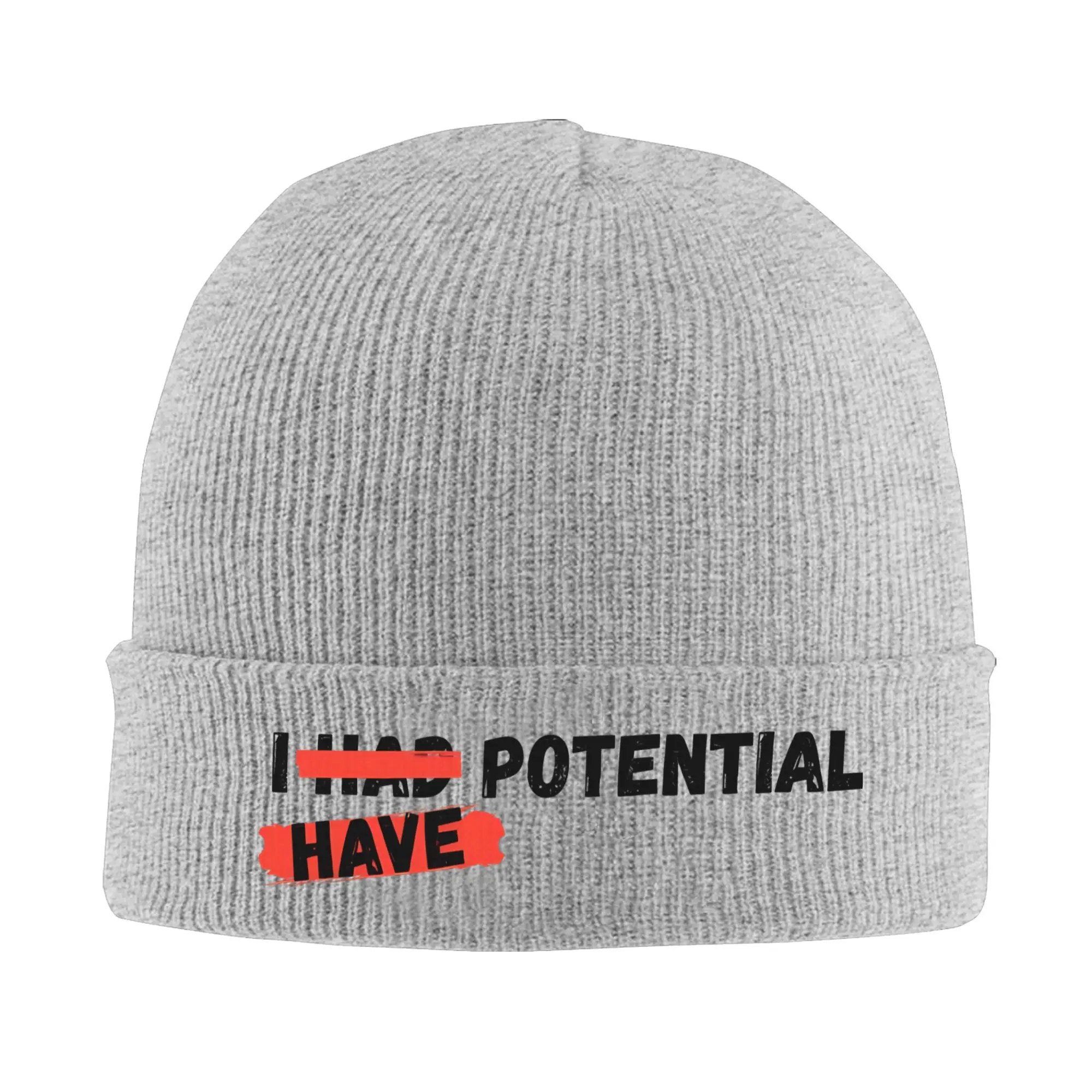 I Had Potential Project Hail Mary  Knitted Hat for Women Men Beanie Winter Hats Acrylic I Had Have Potential  Crochet Cap