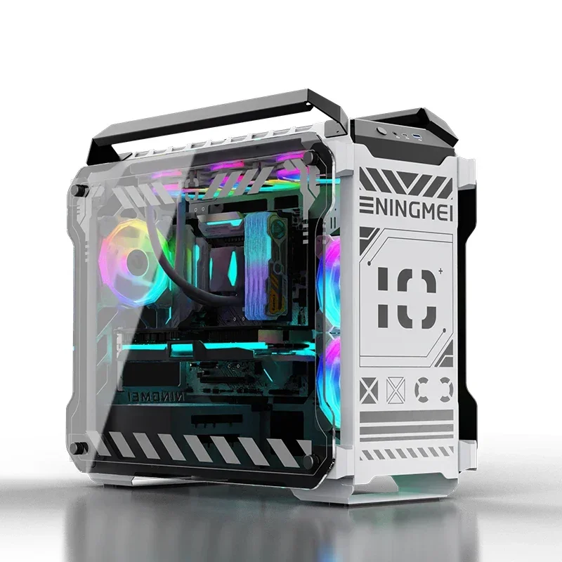 Caixas e torres de computador com logotipo OEM Armários para PC ATX PC Chassi de computador para jogos Ventilador RGB Torre completa Caixa para PC de mesa