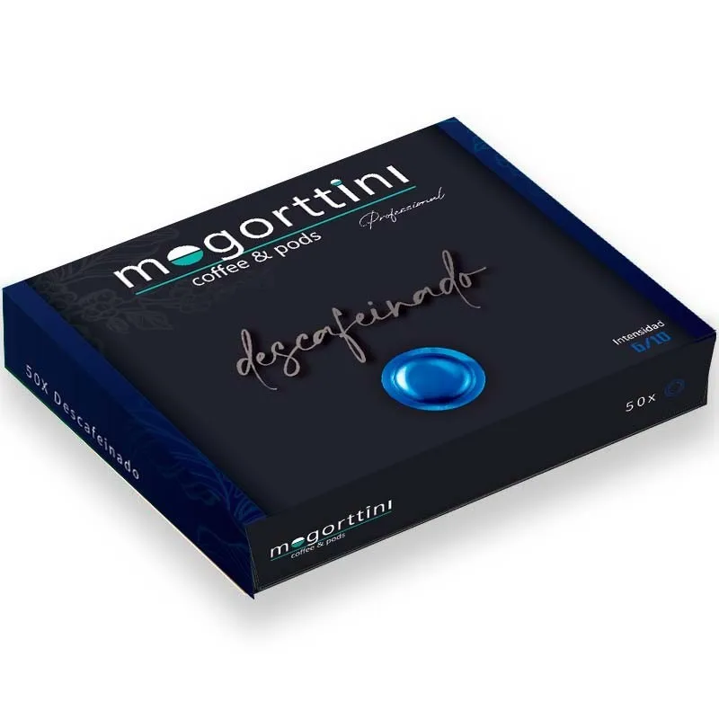 Descafeinado Mogorttini Pro compatibles con Nespresso Profesional 50 cápsulas. 8436583660102 Raíz Inicio NESPRESSO PRO MOG010