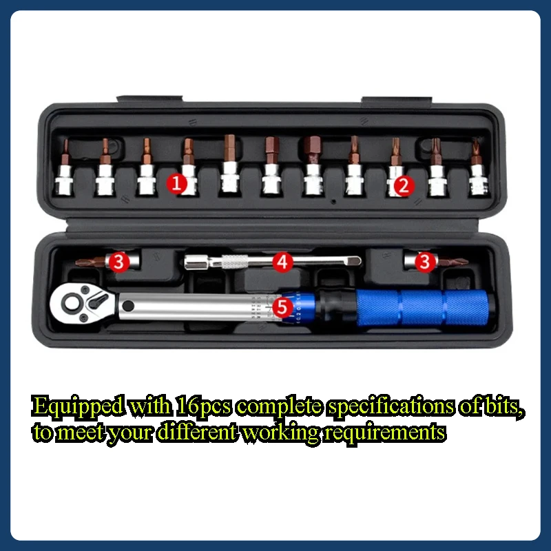 

2-24N.m Torque Adjustable 1/4inch Ratchet Wrench Quick-release Torque Wrench Repairing Tool High Precise Torque Preset Wrenches