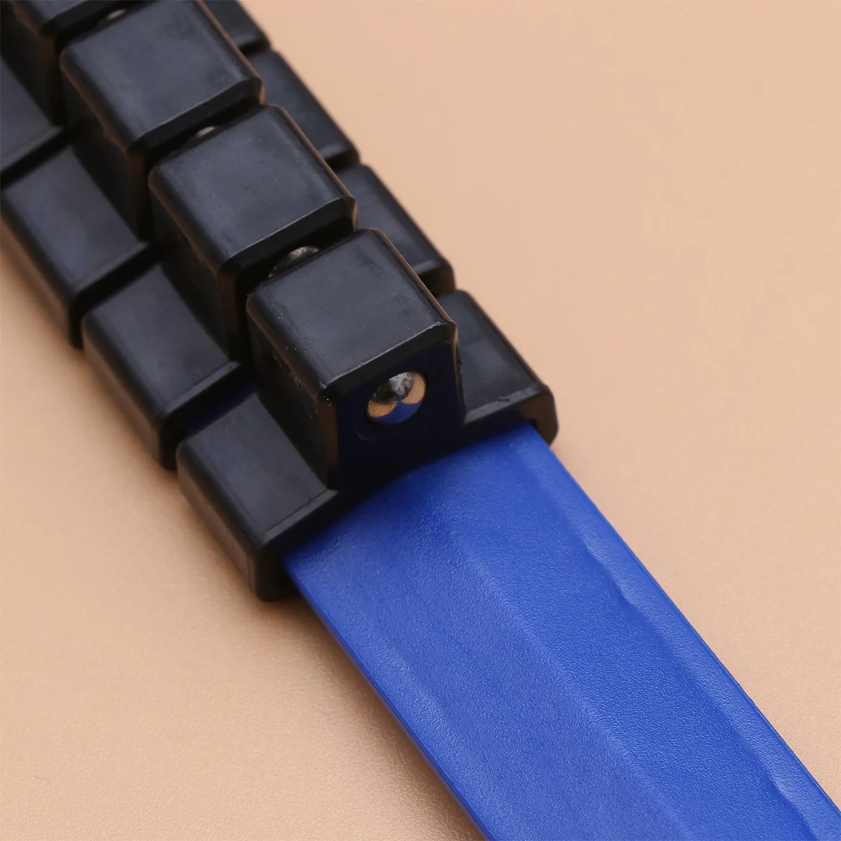 

Blue Plastic Socket Clip Frame Molded Socket Rail Rack Mountable Sliding Organizer for Storage Rail Rack Sliding Organizer