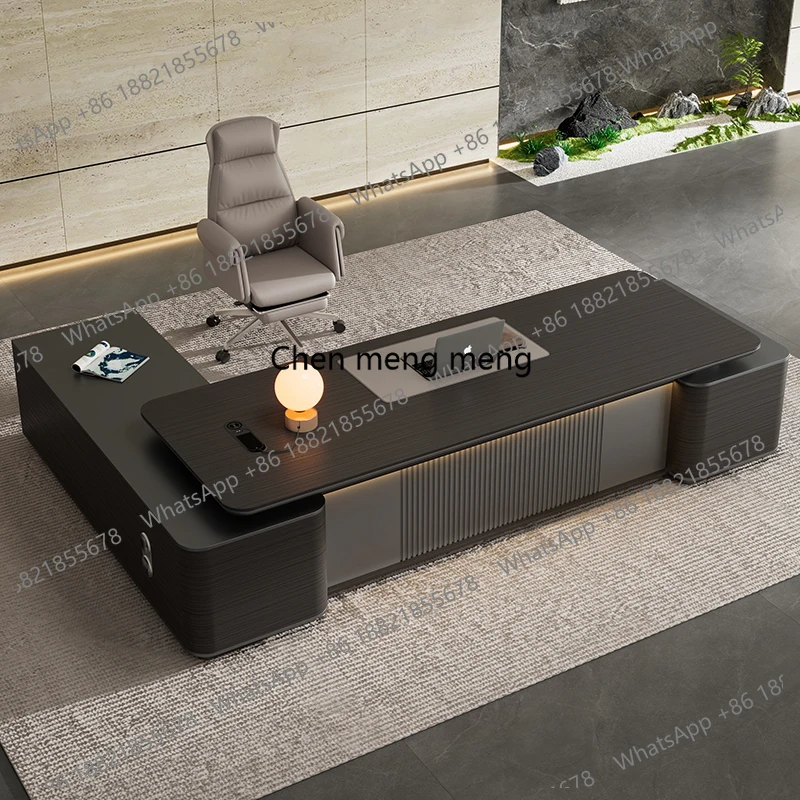 

High Quality Luxury Office Desk Boss Vintage Chinese Reading Reception Desks Stand Up Work Storage Escritorio Oficina Furniture