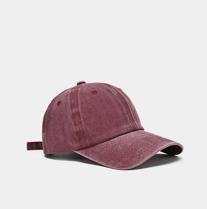 Baseball Kappe Gewaschen Baumwolle Männer Frauen Snapback Hut Vintage Hip Hop Caps Einfarbig Papa Hut Knochen Casquette Outdoor Casual Sport – Detail 11