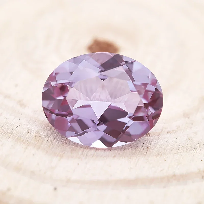 Lab Grown Alexandrite Change Color Stone Oval Cut DIY Ring Necklace Earrings Main Materials Selectable Certificate