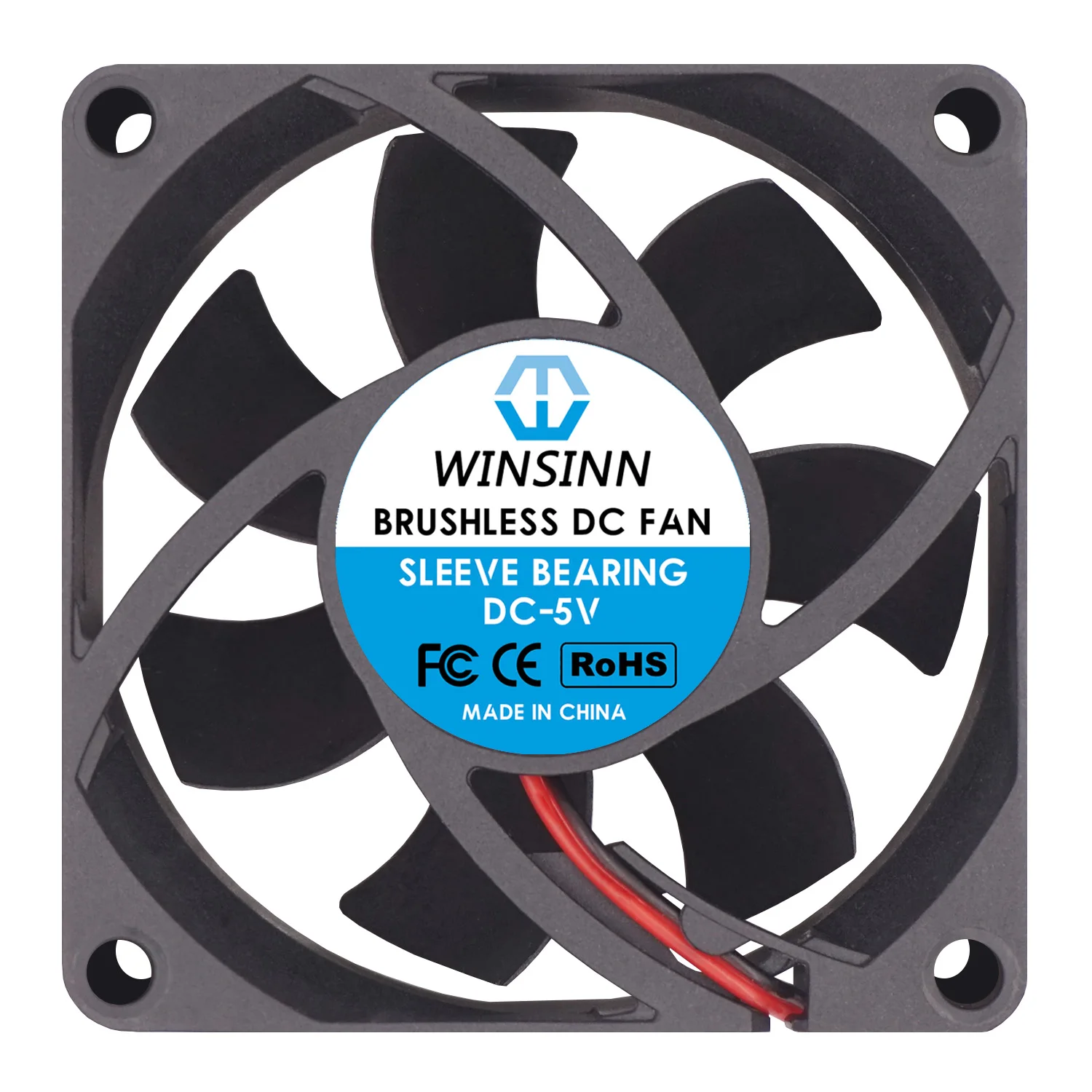 WINSINN 7025 70mm Fan DC 5V 12V 24V Sleeve / Dual Ball Bearing Brushless Cooling 70x25mm 2PIN