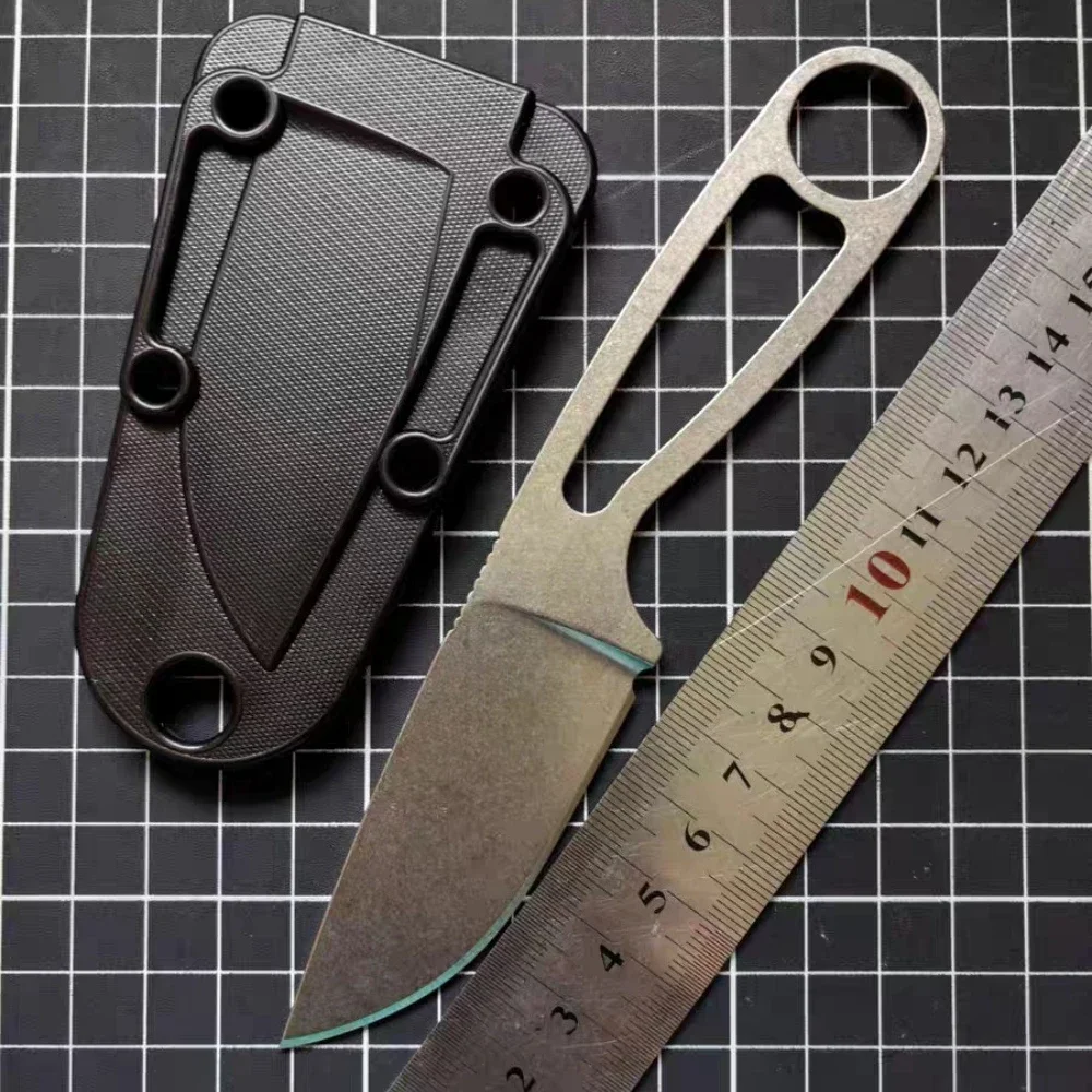 Portable Practical Multi-fuctional Fixed Blade Knife with K Sheath EDC Outdoor Camping Jungle Hunting Survival Self-defense Tool