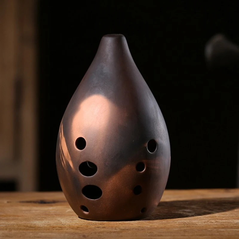 

10 Holes Xun Beginners Practice portable Xun Sound Healing Purple Sand Pottery Ocarina Professional Orff Musical Instruments