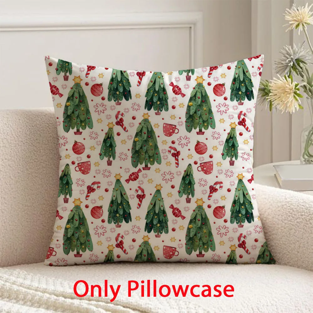 

Christmas Pillow cover fall decorative 45x45 cushions cover for new year pillow case winter decorative cushions