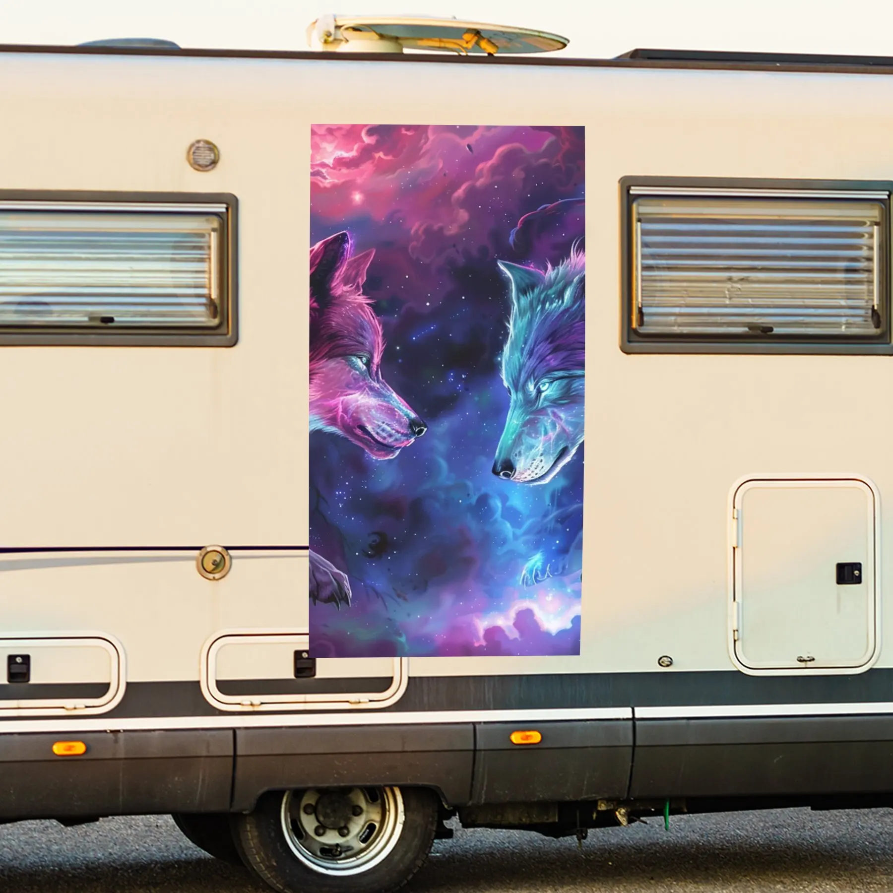 Two Wolves In Cosmi… - image