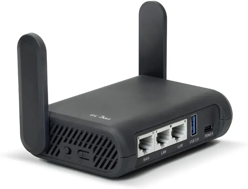 

Portable Dual-Band Travel Router with VPN Support, Easy Setup for Public Wi-Fi Security